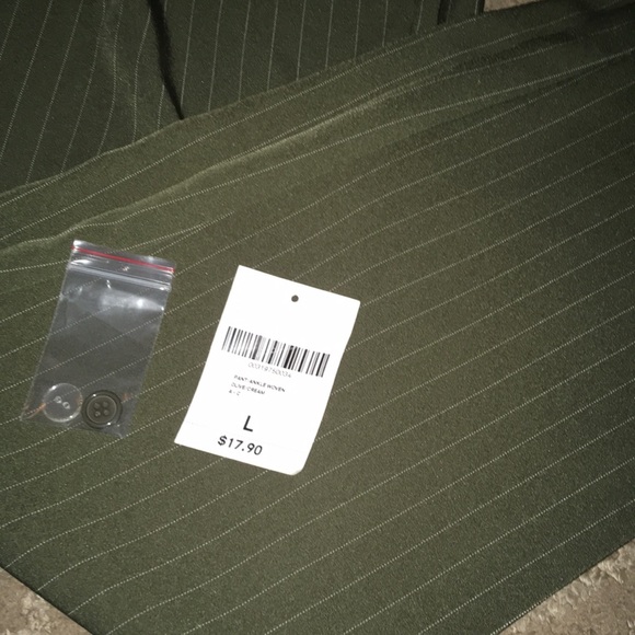 Green pinstripe pants - Picture 6 of 7